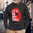Es Ist In Meiner Dna Albanian Albania Origin Genetics Langarmshirts Geschenke für alte Männer