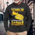 Es Kommt Nicht Auf Die Technik An Tuba Player Tubist Tubas Langarmshirts Geschenke für alte Männer