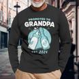 Est 2024 Grandpa Promoted To Grandpa Baby Boys Father's Day Long Sleeve T-Shirt Gifts for Old Men