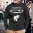 Ever Wonder Where Snowflakes Come From Christmas Long Sleeve T-Shirt Gifts for Old Men