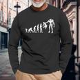 Evolving Future Humans And Robots Dystopian Tech Evolution Long Sleeve T-Shirt Gifts for Old Men