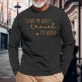 Excuse Me While I Travel The World Long Sleeve T-Shirt Gifts for Old Men