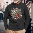 Exploding Cube Speed Cubing Puzzle Master Long Sleeve T-Shirt Gifts for Old Men