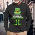 Family Matching I'm The Bourbon Leprechaun St Patrick's Day Long Sleeve T-Shirt Gifts for Old Men