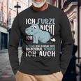 With Fart Hippo Ich Furze Nicht Ich Fuüstere Nur Langarmshirts Geschenke für alte Männer