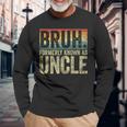 Fathers Day Bruh Formerly Known As Uncle Vintage Long Sleeve T-Shirt Gifts for Old Men
