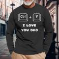 Father's Day Love Letter For Best Daddy Love You Dad Long Sleeve T-Shirt Gifts for Old Men