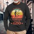 My Favorite Gymnast Calls Me Bro Gymnastics Brother Long Sleeve T-Shirt Gifts for Old Men