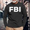 Fbi Logo Federal Bureau Of Investigation Langarmshirts Geschenke für alte Männer