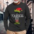 The Fearless Elf Matching Family Group Christmas Xmas Long Sleeve T-Shirt Gifts for Old Men