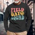 Field Day Squad Retro 70'S Happy Last Day Of School Long Sleeve T-Shirt Gifts for Old Men