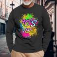 Fiesta Temática De Los 90'Sibe 90 Camiseta de manga larga Regalos para ancianos