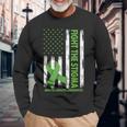 Fight The Stigma Mental Health Awareness Green Ribbon Long Sleeve T-Shirt Gifts for Old Men