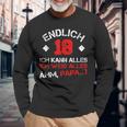 Finally 18 Ich Kann Alles Ich Weiß Alles Ahm Papa Langarmshirts Geschenke für alte Männer