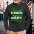 Finally Pensioner Garden Joke Pension Pension Hobby Langarmshirts Geschenke für alte Männer