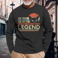 Firefighter Cat Dad Man Myth Firefighting Legend Fireman Long Sleeve T-Shirt Gifts for Old Men