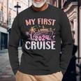 My First Cruise 2024 Vacation Matching Family Cruise Ship Long Sleeve T-Shirt Gifts for Old Men