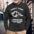 First Time Daddy New Dad Est 2022 Fathers Day Long Sleeve T-Shirt Gifts for Old Men