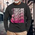 Firstname Taylor Cute Personalized First Name Taylor Vintage Long Sleeve T-Shirt Gifts for Old Men