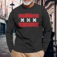 Flag Of Amsterdam City Netherlands Langarmshirts Geschenke für alte Männer