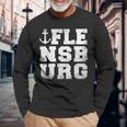 Flensburger Förde Flensburg Anchor Langarmshirts Geschenke für alte Männer