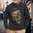 Football Camouflage College Team Coach Camo Long Sleeve T-Shirt Gifts for Old Men