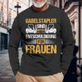 Forklift Forklift Forklift Driver Idea Motif Sayings Langarmshirts Geschenke für alte Männer