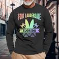 Fort Lauderdale Souvenir Vacation Long Sleeve T-Shirt Gifts for Old Men