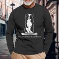 I Found This Humerus Australian Shepherd Aussie Dog Long Sleeve T-Shirt Gifts for Old Men