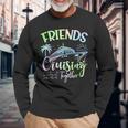 Friends Cruise 2024 Cruising Together Friends Matching Squad Long Sleeve T-Shirt Gifts for Old Men