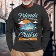 Friends Don't Cruise Alone Cruising Ship Matching Cute Long Sleeve T-Shirt Gifts for Old Men
