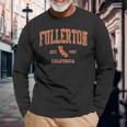Fullerton California Ca Vintage Athletic Sports Long Sleeve T-Shirt Gifts for Old Men