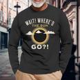 2024 Total Solar Eclipse Moon & Sun Long Sleeve T-Shirt Gifts for Old Men