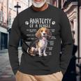 Beagle Anatomy Of A Beagle Dog Owner Cute Pet Lover Long Sleeve T-Shirt Gifts for Old Men