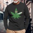 Cannabis Kiffer Leaf Joint Amsterdam Tourist Langarmshirts Geschenke für alte Männer