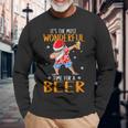 Christmas In July Santa Hawaiian Wonderful Beer Lover Long Sleeve T-Shirt Gifts for Old Men