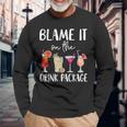 Cruise 2024 Blame It On The Drink Package Long Sleeve T-Shirt Gifts for Old Men