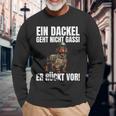 Dachshund Ein Dackel Geht Nicht Gassi Er Rücktor Langarmshirts Geschenke für alte Männer