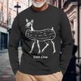 Dill Doe Reindeer Pickles Naughty Dill Doe Dill Pickle Long Sleeve T-Shirt Gifts for Old Men