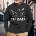 Dj Dad Electro House Music Long Sleeve T-Shirt Gifts for Old Men