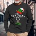 The Fearless Elf Matching Family Group Christmas Long Sleeve T-Shirt Gifts for Old Men