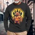 Gay Pride Bear Community Lgbtq Pride Costume Long Sleeve T-Shirt Gifts for Old Men