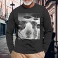 Guinea Pig Selfie With Ufos For Guinea Pig Lover Long Sleeve T-Shirt Gifts for Old Men