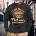 Hiking Camping Long Sleeve T-Shirt Gifts for Old Men