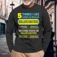 Hobby Roller Coaster 5 Things For Women Long Sleeve T-Shirt Gifts for Old Men