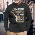 Hunter Dad I'm Into Fitness Deer Freezer Hunting Long Sleeve T-Shirt Gifts for Old Men