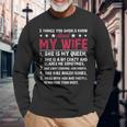 Husband 5 Things You Should Know About My Wife Long Sleeve T-Shirt Gifts for Old Men