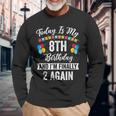 Leap Year Birthday Leap Day 8 Years Old Leapling Long Sleeve T-Shirt Gifts for Old Men