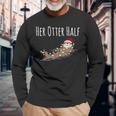Matching Couple His And Her Otter Half Ugly Christmas Long Sleeve T-Shirt Gifts for Old Men