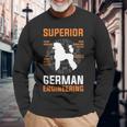 Poodle Lover Superior German Engineering Long Sleeve T-Shirt Gifts for Old Men